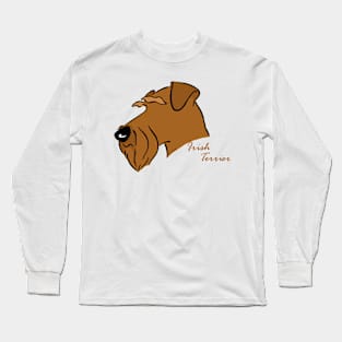 Irish Terrier silhouette Long Sleeve T-Shirt